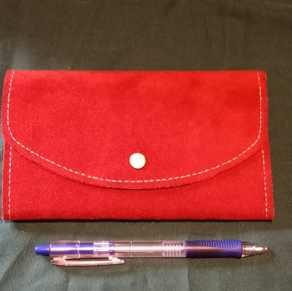 Vintage suede wallet